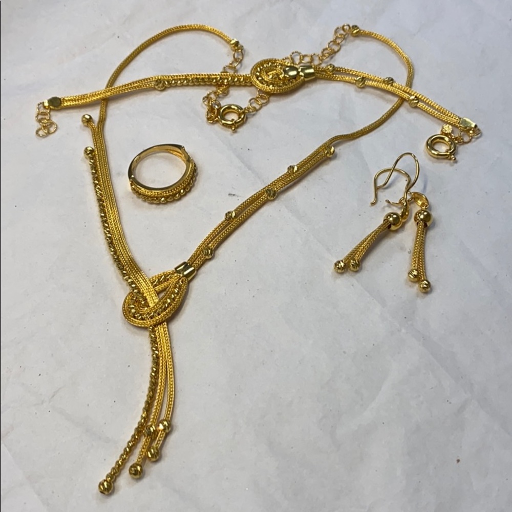 NEW 21K Solid Gold Set - Picture 6 of 7